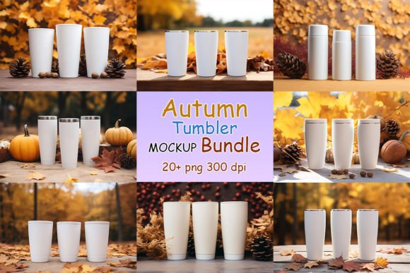 Autumn Tumbler Mockup Bundle