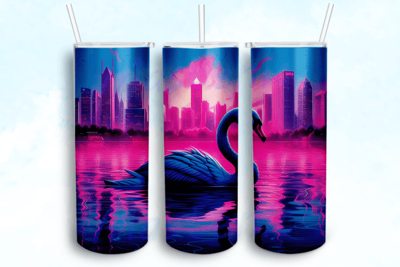 Black Swan 20 Oz Skinny Tumbler