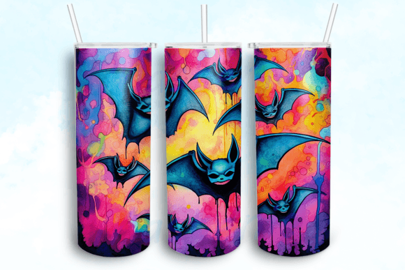 Halloween Bat Tumbler Sublimation