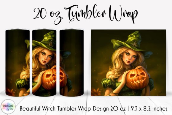 Halloween Haunted Fairy Tumbler Wrap