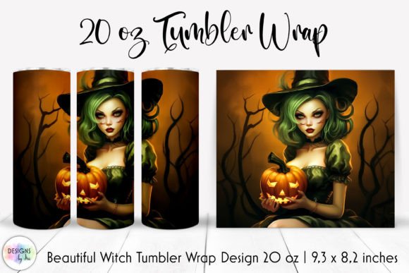 Halloween Witch Tumbler Wrap