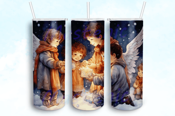 Heavenly Angel Blessings Tumbler PNG