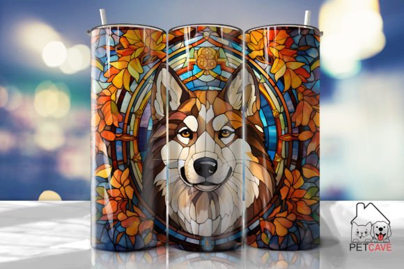 Siberian Husky Tumbler Wrap 3