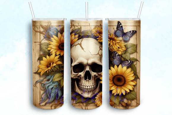 Spooky Butterfly Tumbler PNG