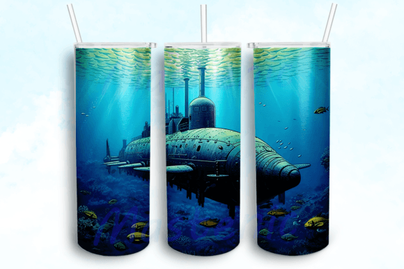 Submarine Deep Ocean Tumbler PNG Review