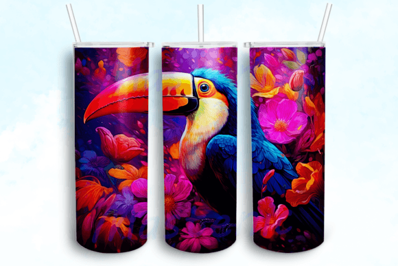Toucan Bird 20 Oz Skinny Tumbler