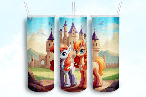 Unicorn Castle Tumbler Sublimation